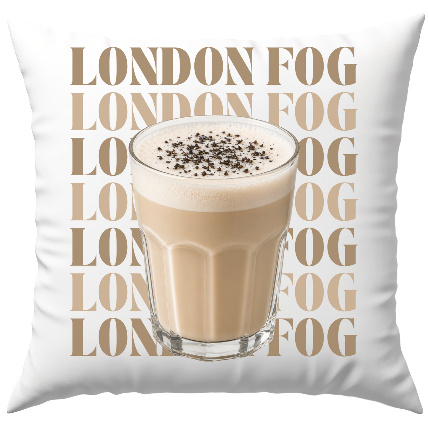 London Fog Tee Deko Kissen