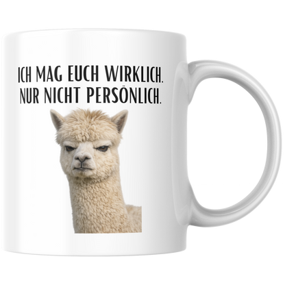 Ich Mag Euch Wirklich Nur Nicht Persönlich Kaffee Tasse