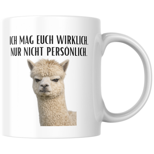 Ich Mag Euch Wirklich Nur Nicht Persönlich Kaffee Tasse