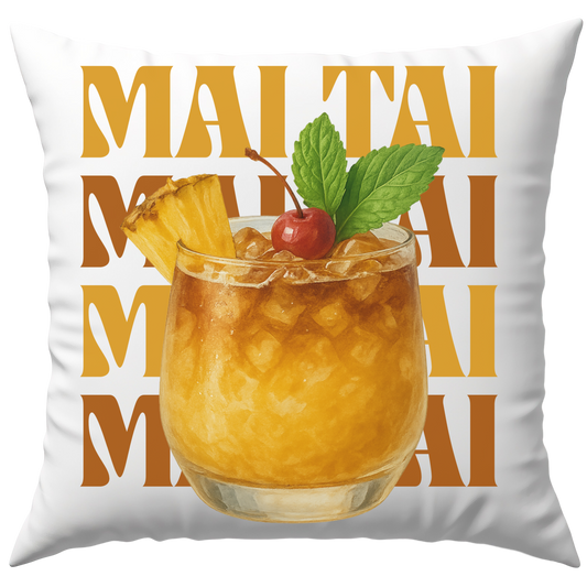 Mai Tai Cocktail Deko Kissen