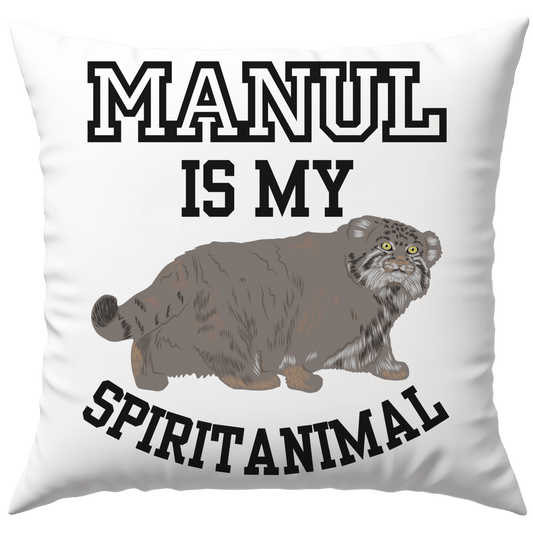 Manul Is My Spiritanimal Pallas Katze Cat Deko Kissen