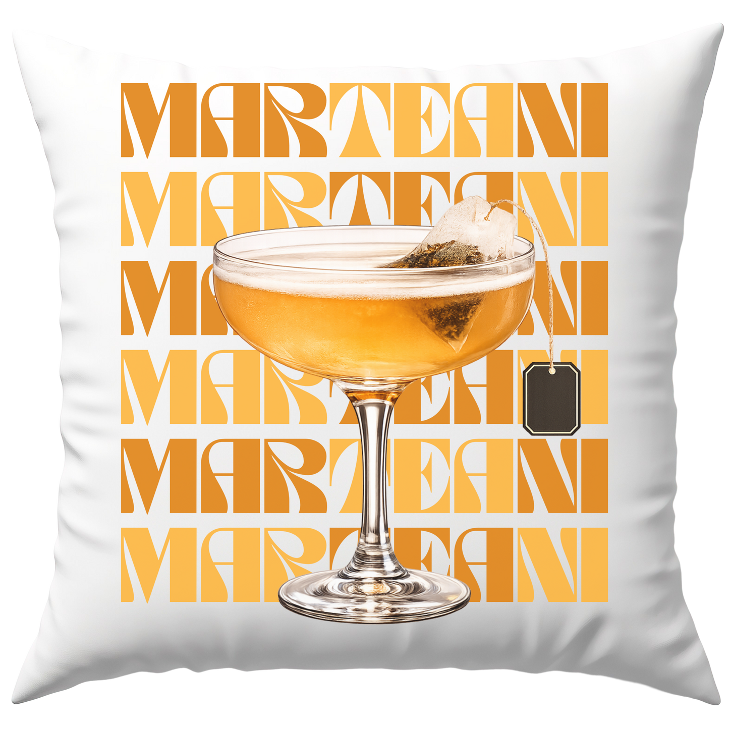 Marteani Tee Martini Cocktail Deko Kissen