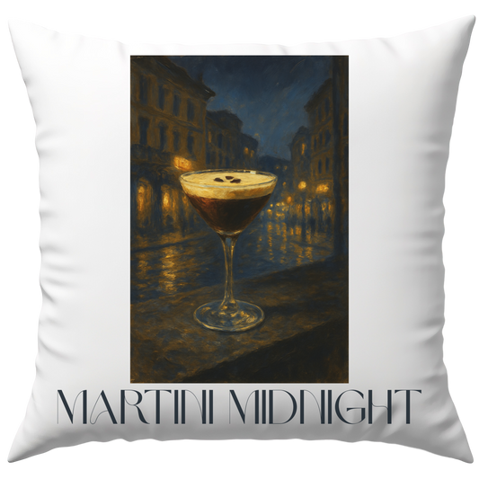 Espresso Martini Midnight Cocktail Deko Kissen