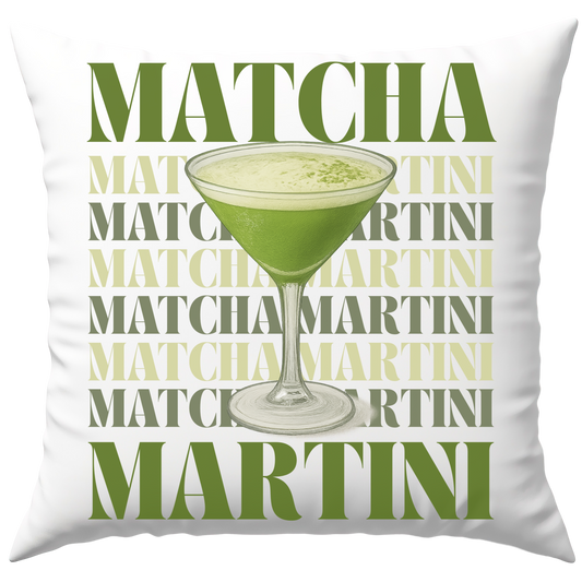 Matcha Martini Cocktail Deko Kissen