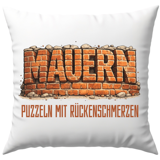 Mauern Puzzeln Mit Rückenschmerzen Maurer Deko Kissen