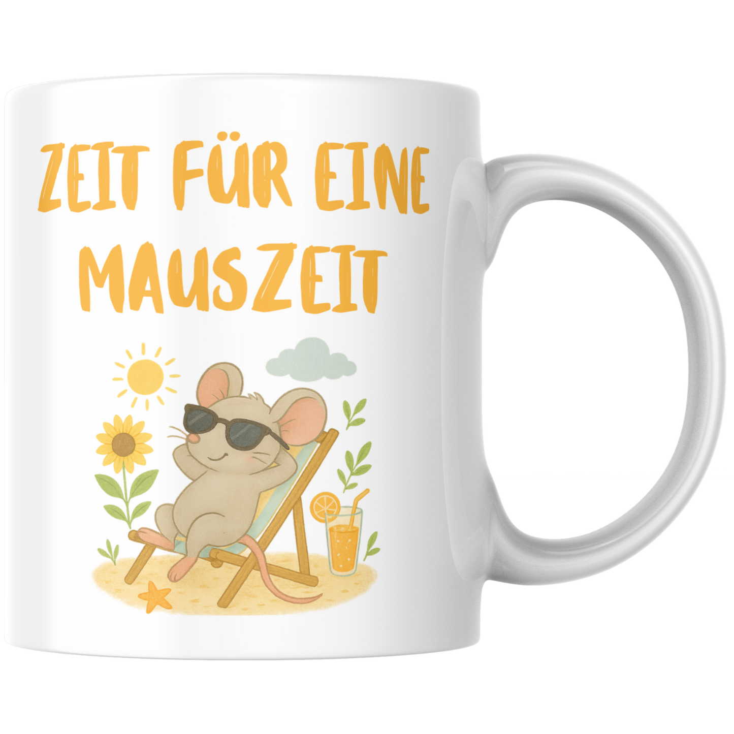 Zeit Für Eine Mauszeit Wortspiel Kaffee Tasse