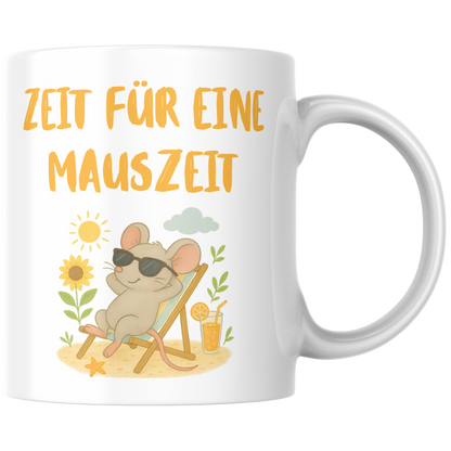 Zeit Für Eine Mauszeit Wortspiel Kaffee Tasse