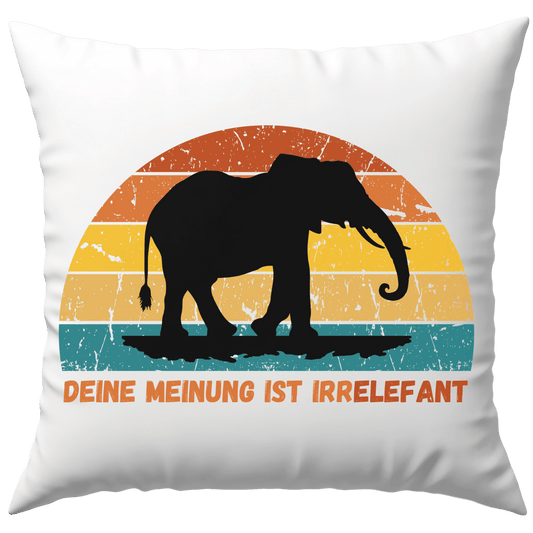 Deine Meinung Ist Irrelefant Irrelevant Deko Kissen