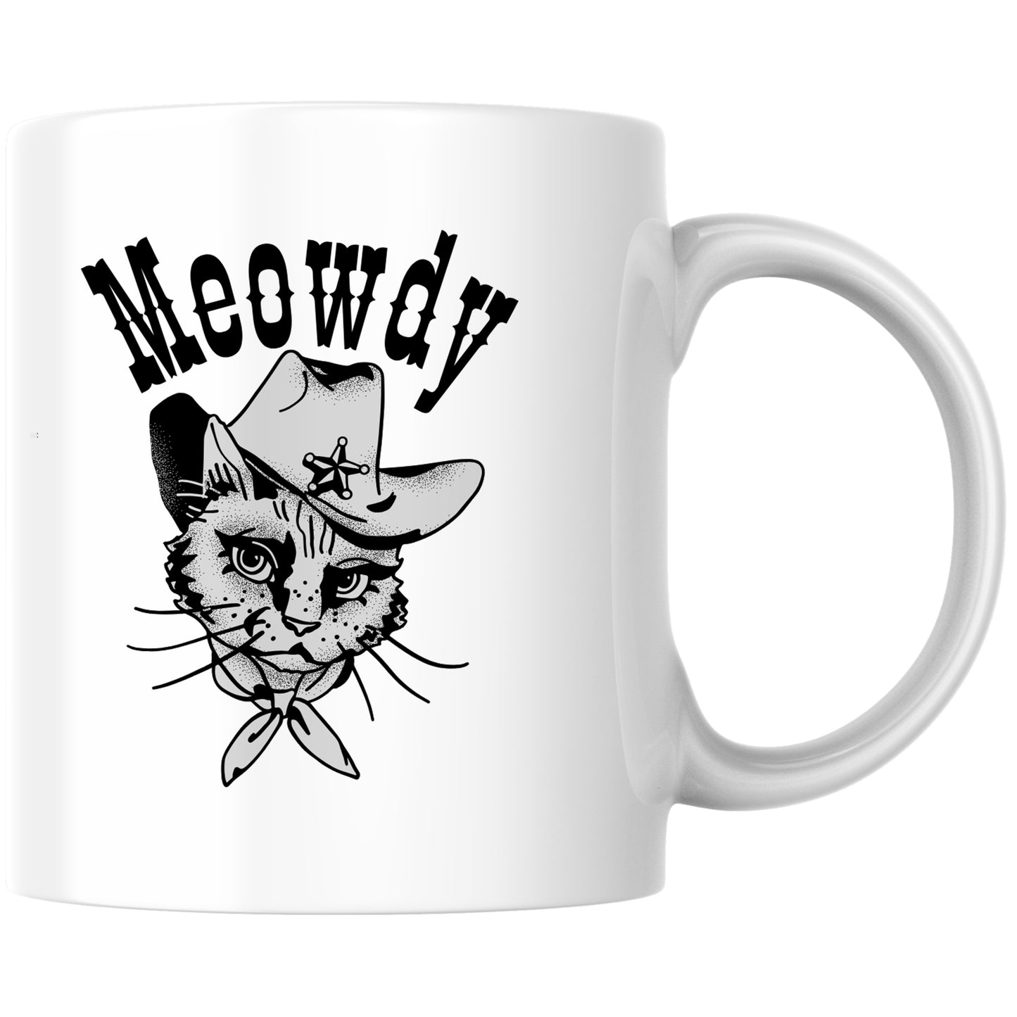 Meowdy Katze Cowboy Kaffee Tasse