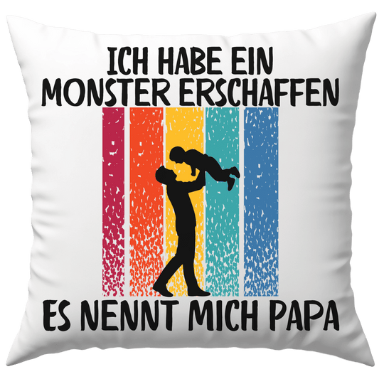 Ich Habe Ein Monster Erschaffen Es Nennt Mich Papa Kind Vater Vatertag Deko Kissen
