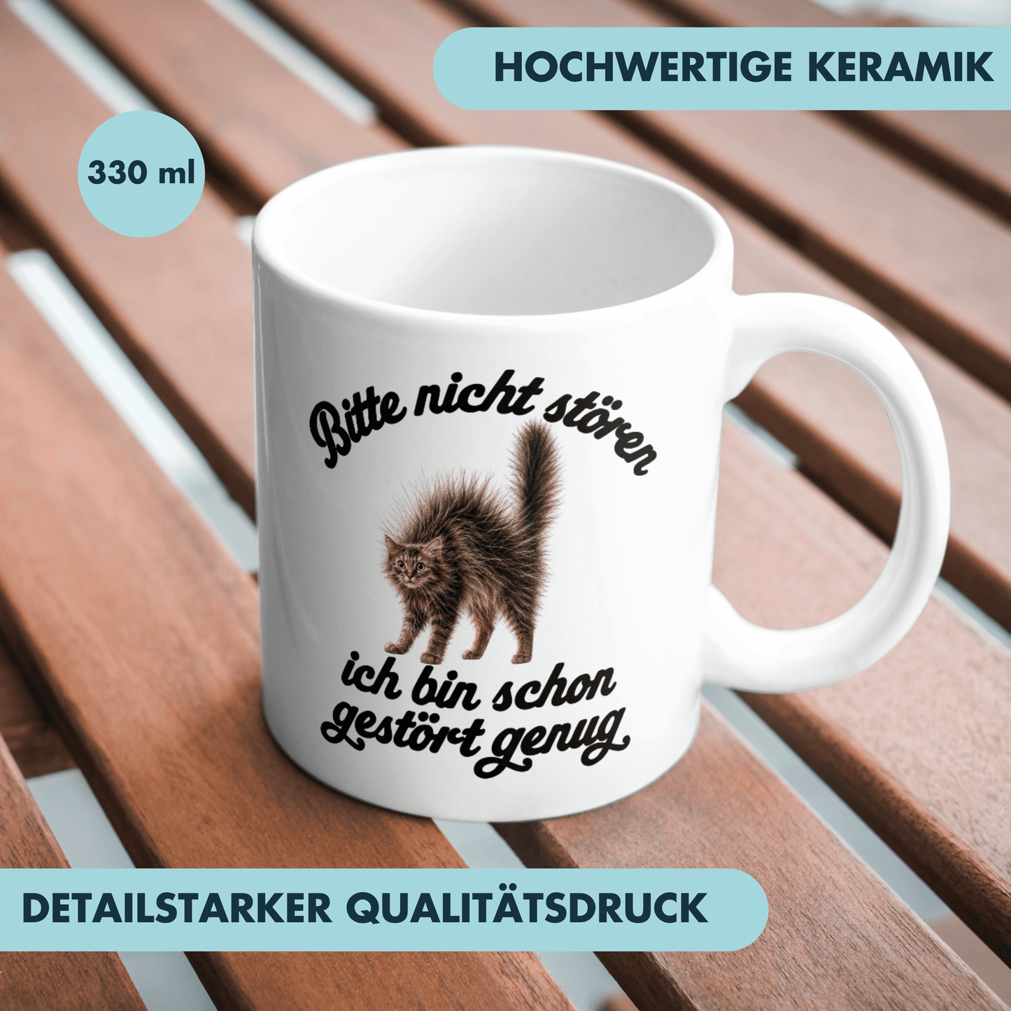 Bitte Nicht Stören Ich Bin Schon Gestört Genug Kaffee Tasse