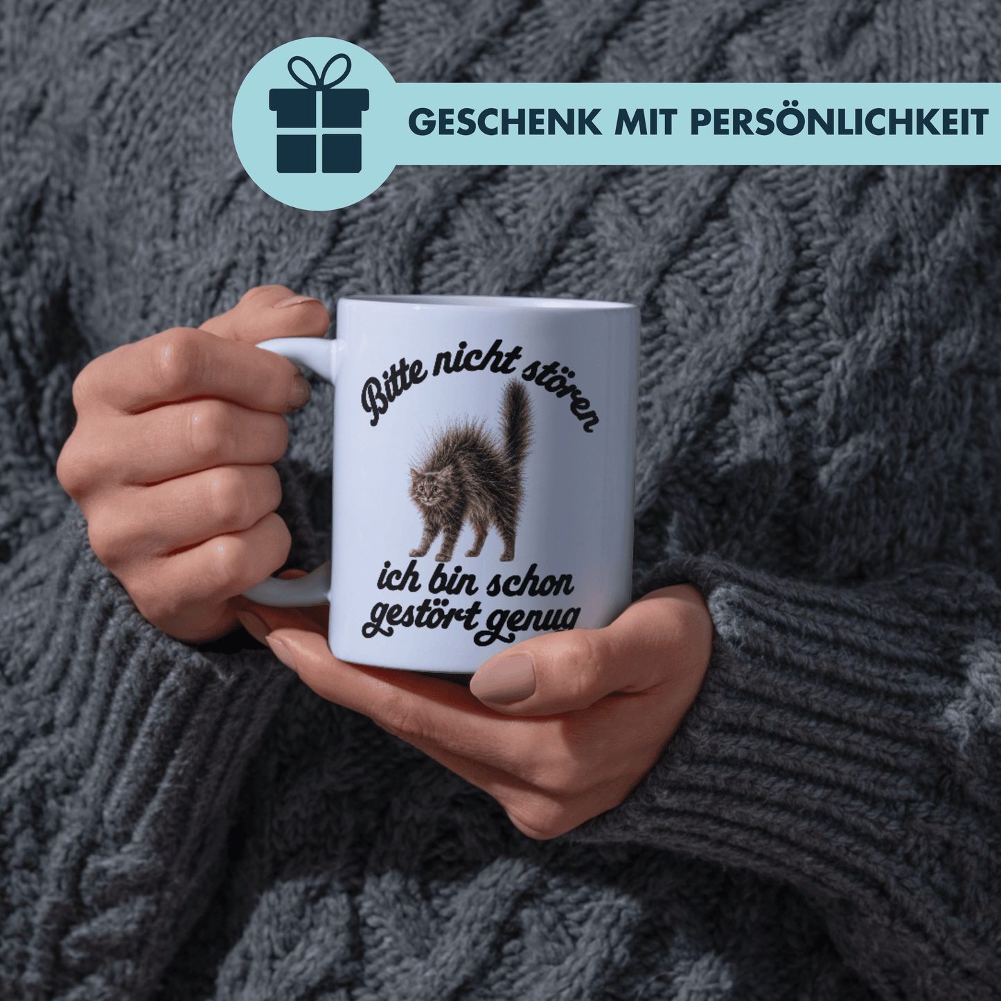 Bitte Nicht Stören Ich Bin Schon Gestört Genug Kaffee Tasse