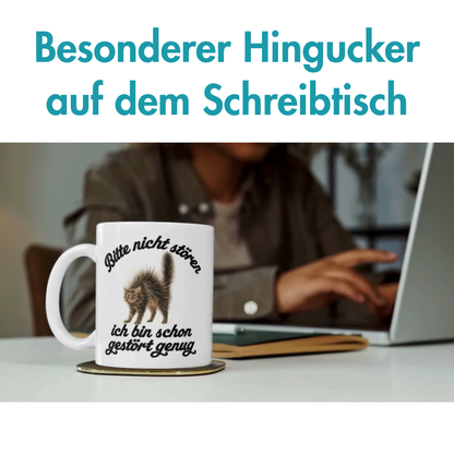 Bitte Nicht Stören Ich Bin Schon Gestört Genug Kaffee Tasse
