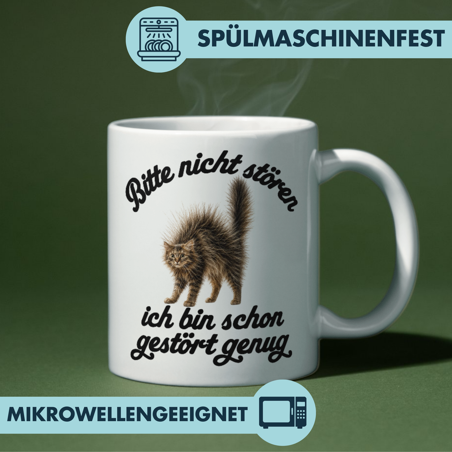 Bitte Nicht Stören Ich Bin Schon Gestört Genug Kaffee Tasse