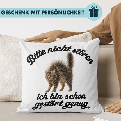 Bitte Nicht Stören Ich Bin Schon Gestört Genug Deko Kissen