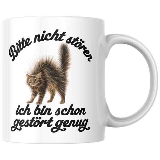 Bitte Nicht Stören Ich Bin Schon Gestört Genug Kaffee Tasse
