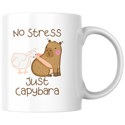 No Stress Just Capybara Pelikan Kaffee Tasse