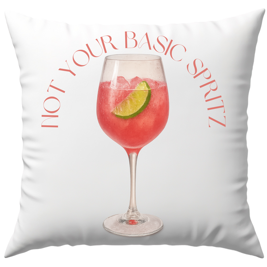 Not Your Basic Spritz Pink Cocktail Deko Kissen