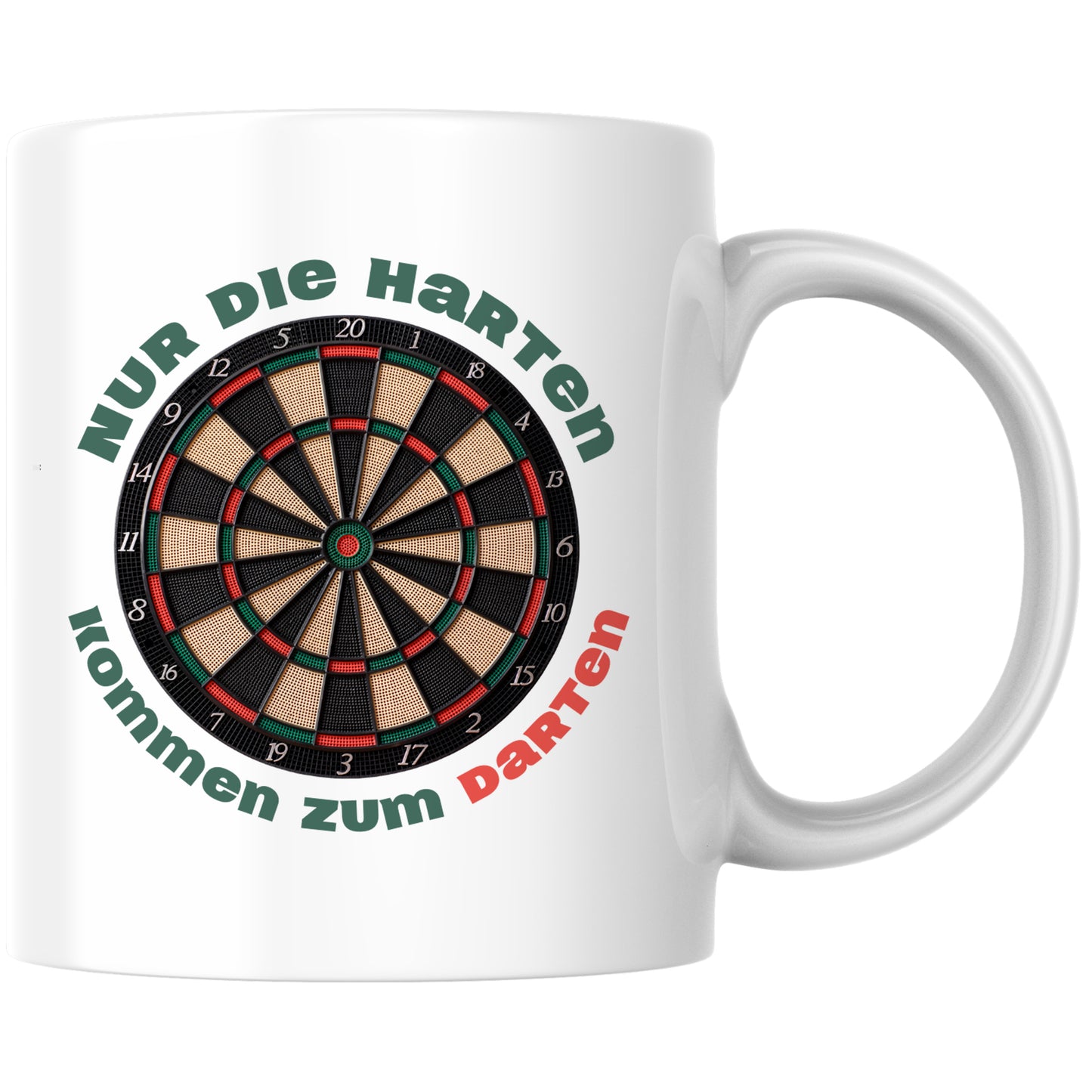 Nur Die Harten Kommen Zum Darten Darts Kaffee Tasse