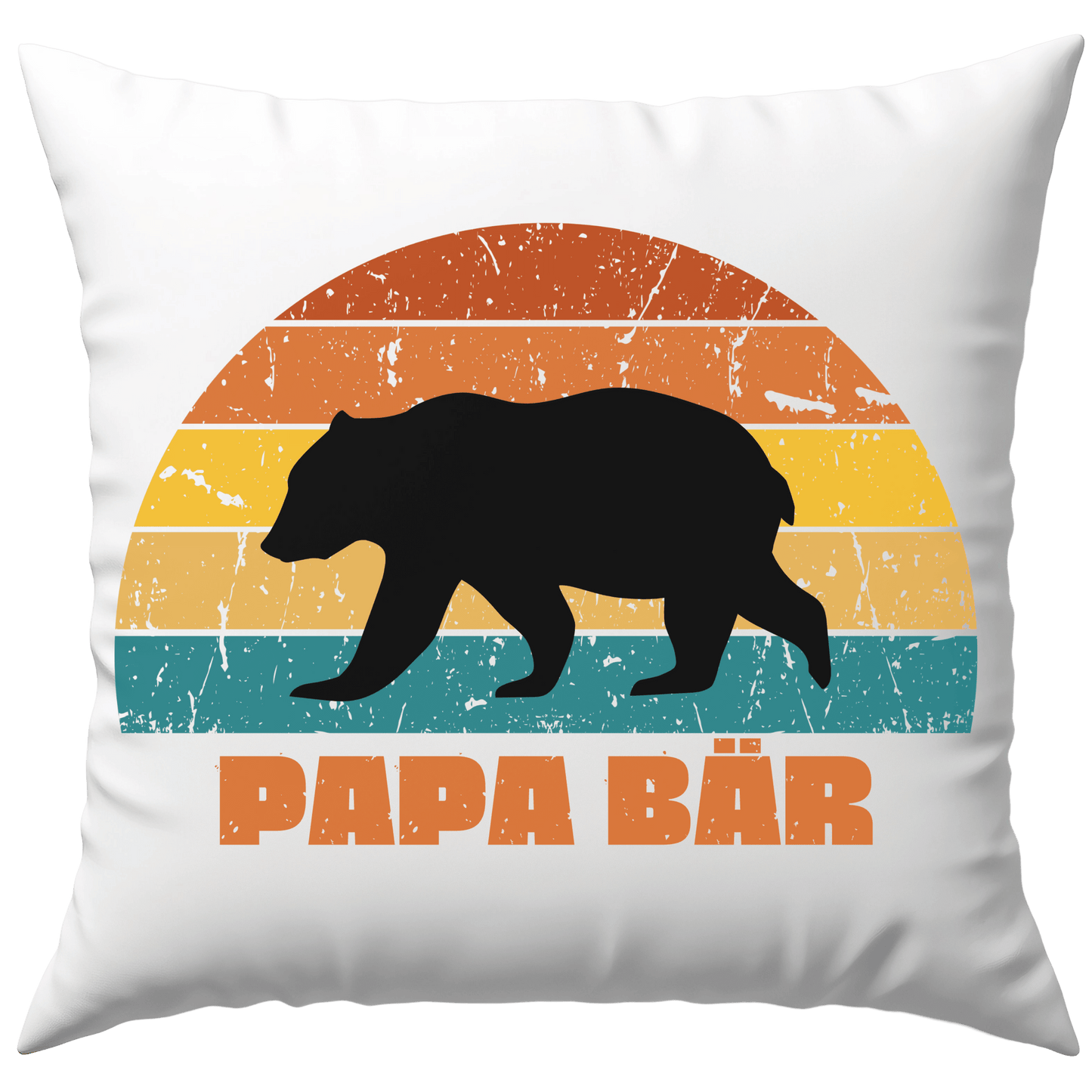 Papa Bär Vater Vatertag Geschenk Deko Kissen