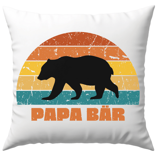 Papa Bär Vater Vatertag Geschenk Deko Kissen