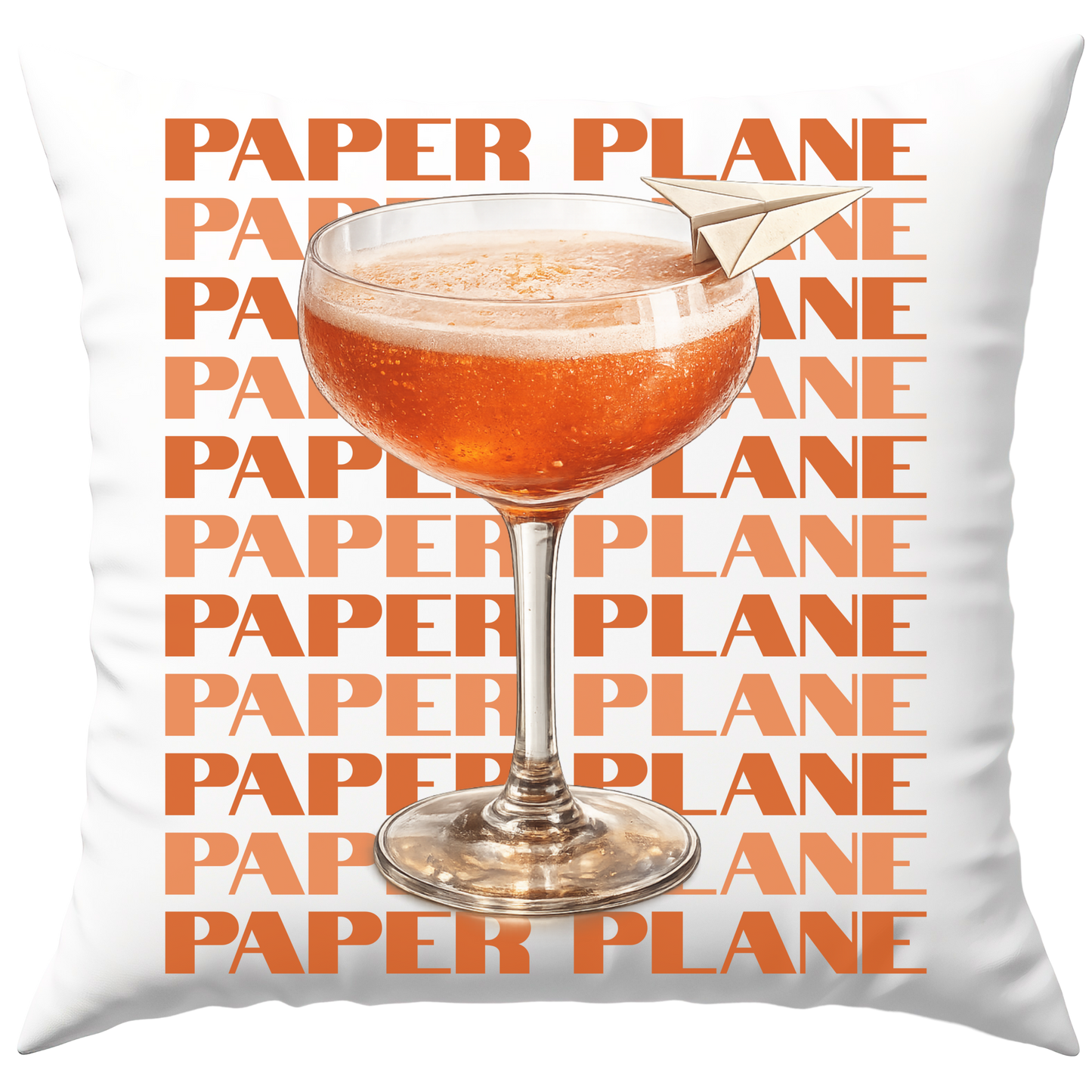 Paper Plane Cocktail Deko Kissen