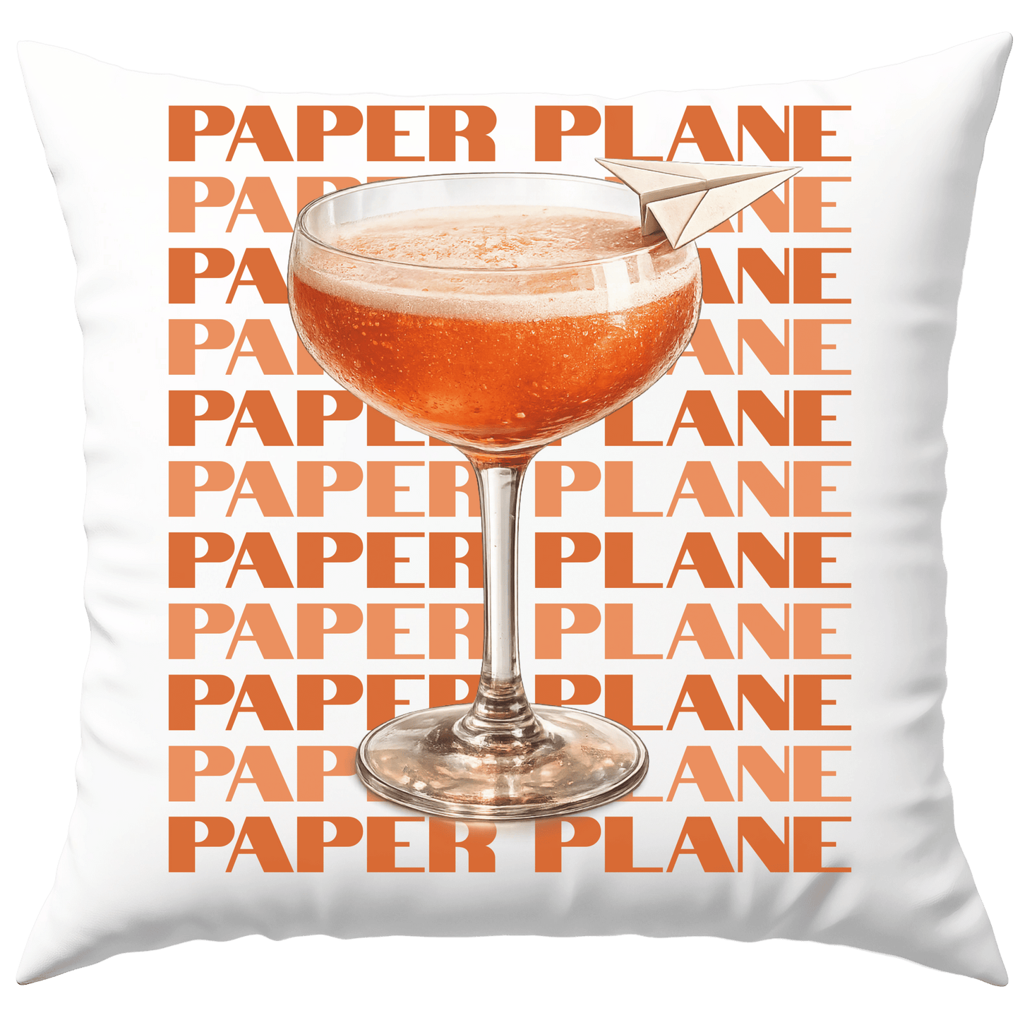 Paper Plane Cocktail Deko Kissen