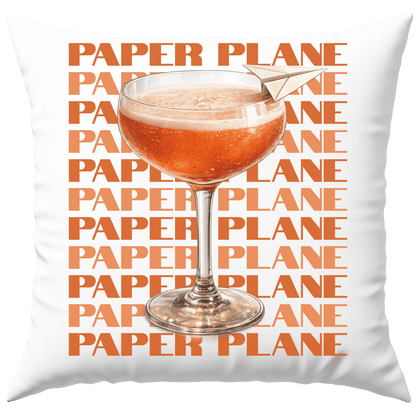Paper Plane Cocktail Deko Kissen