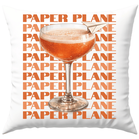 Paper Plane Cocktail Deko Kissen