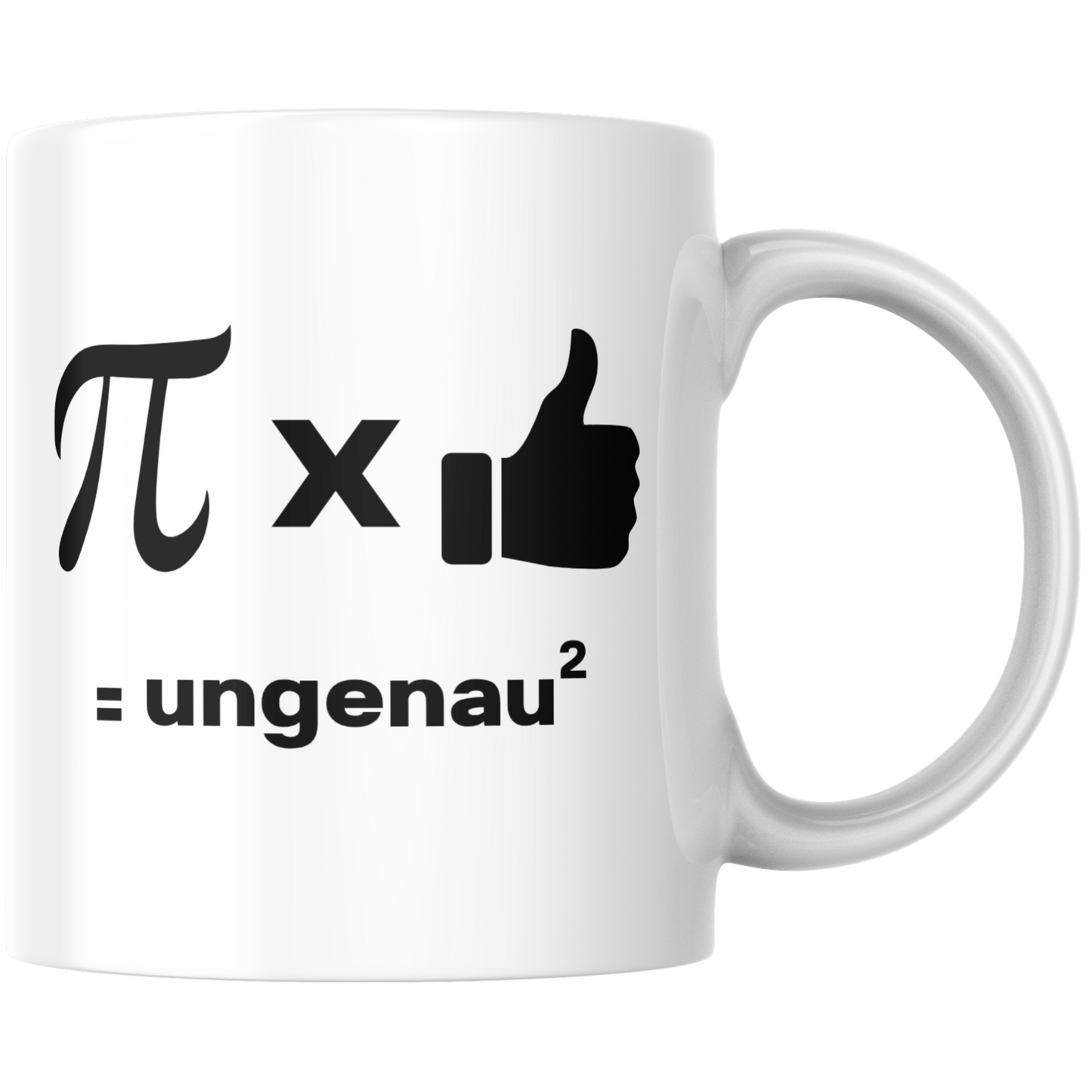 Pi Mal Daumen Gleich Ungenau Hoch Zwei Kaffee Tasse