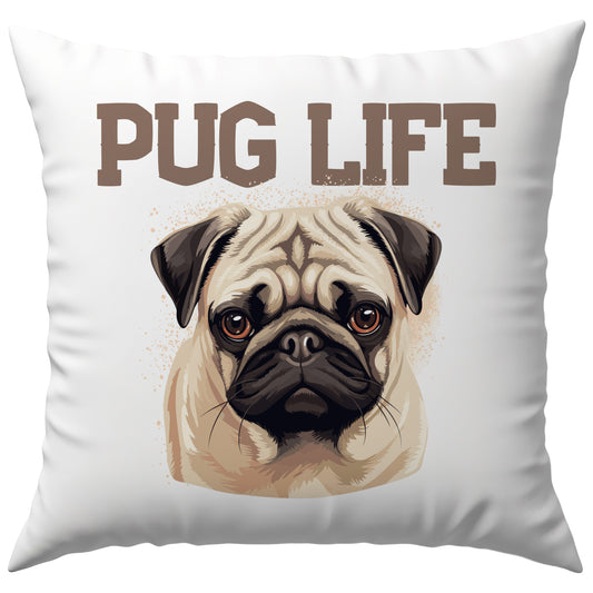 Pug Life Mops Hund Deko Kissen
