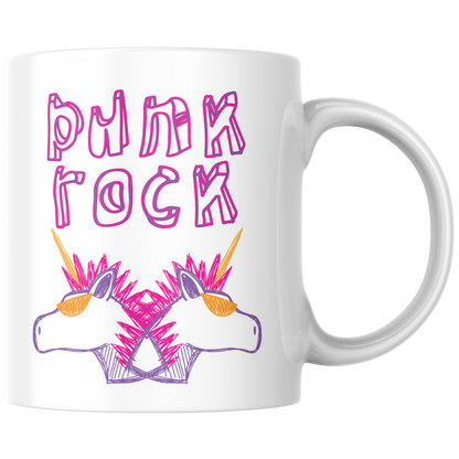 Punk Rock Einhorn Punker Selbstironie Kaffee Tasse
