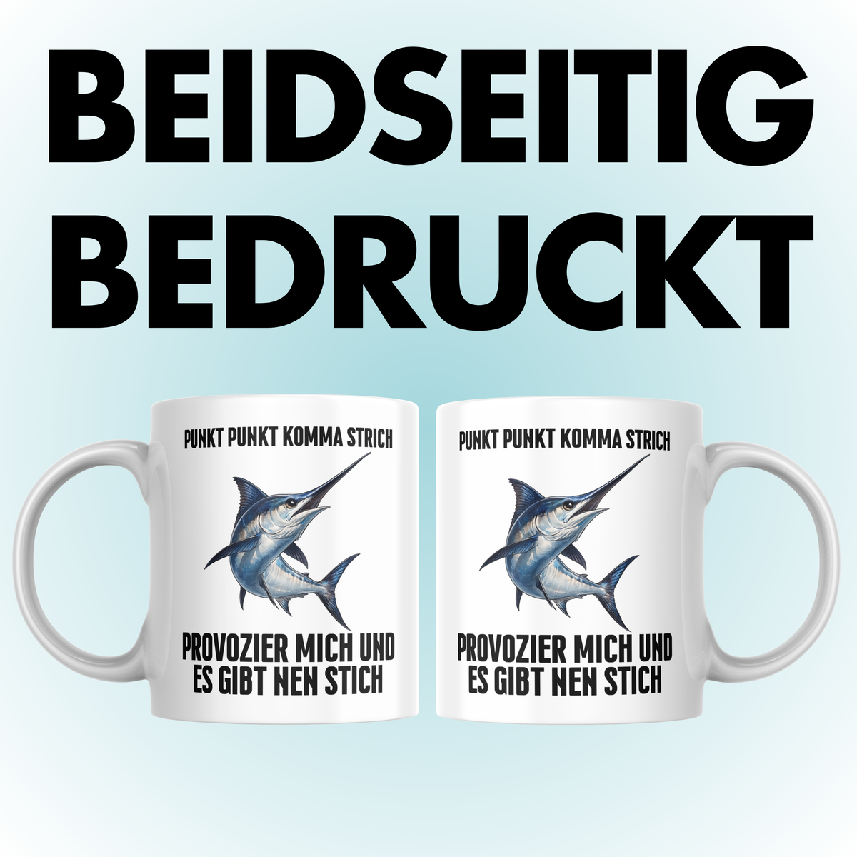 Punkt Punkt Komma Strich Provozier Mich Und Es Gibt Nen Stich Kaffee Tasse