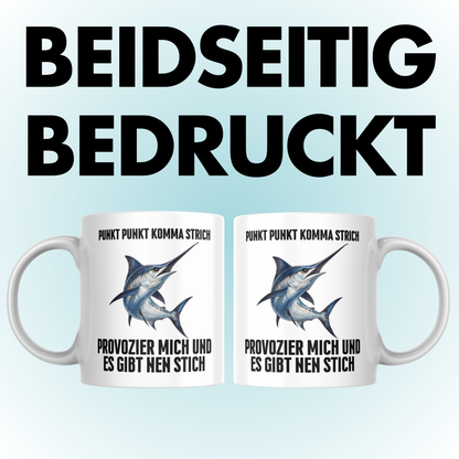 Punkt Punkt Komma Strich Provozier Mich Und Es Gibt Nen Stich Kaffee Tasse