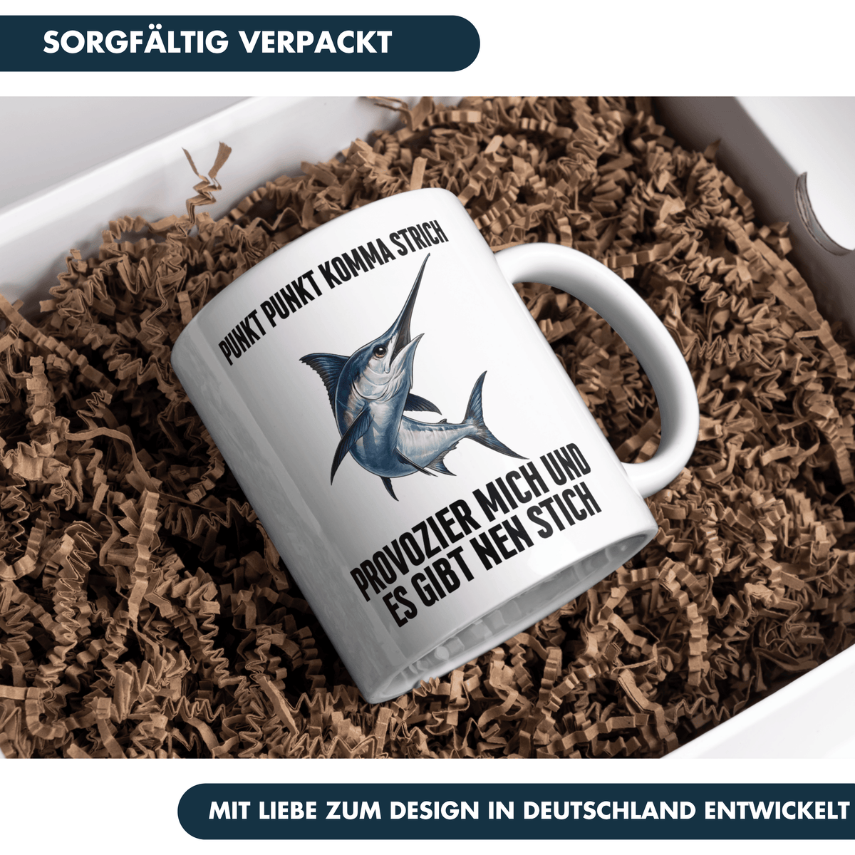 Punkt Punkt Komma Strich Provozier Mich Und Es Gibt Nen Stich Kaffee Tasse