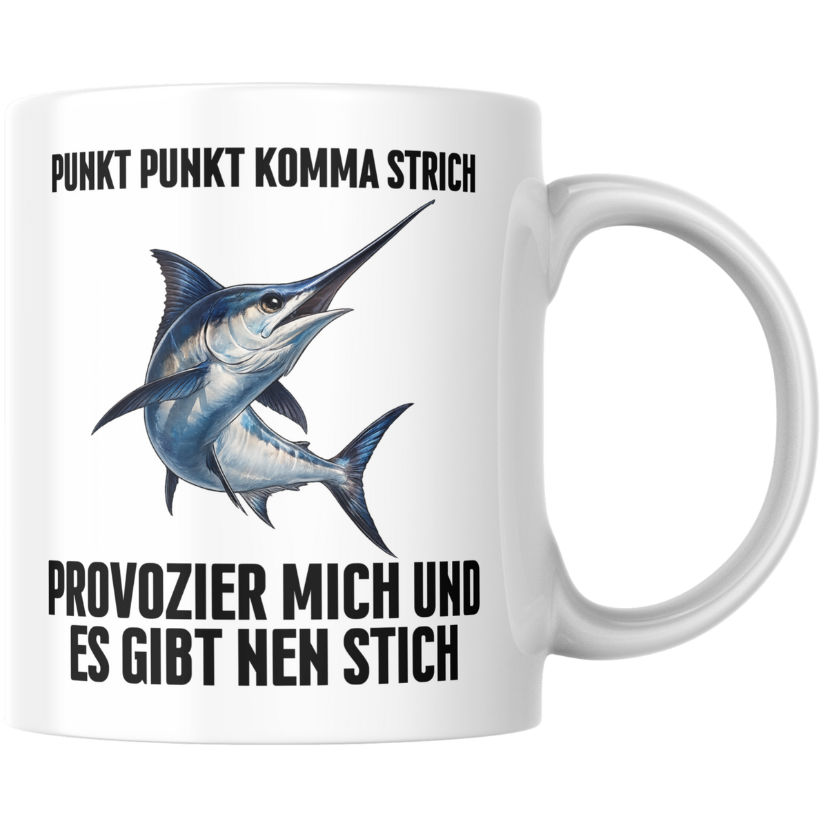 Punkt Punkt Komma Strich Provozier Mich Und Es Gibt Nen Stich Kaffee Tasse