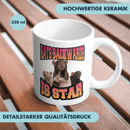 Rats Backwards Is Star Kaffee Tasse