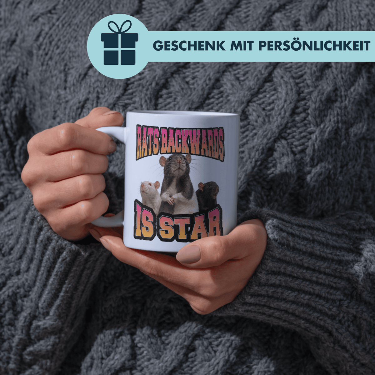 Rats Backwards Is Star Kaffee Tasse