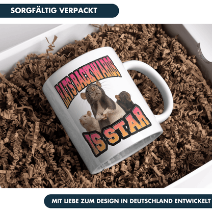 Rats Backwards Is Star Kaffee Tasse