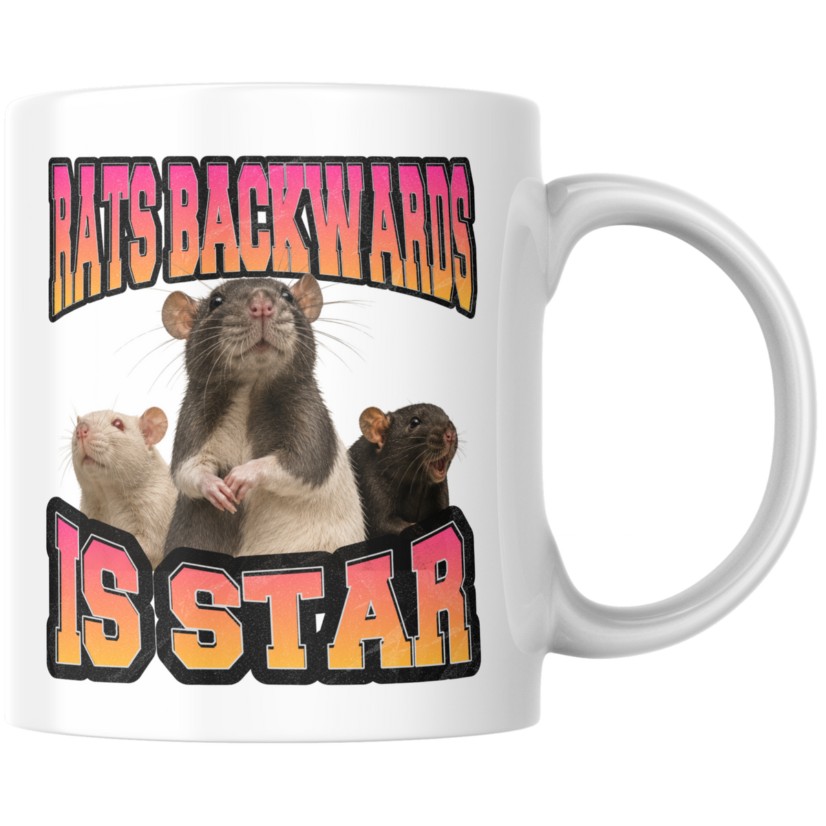 Rats Backwards Is Star Kaffee Tasse