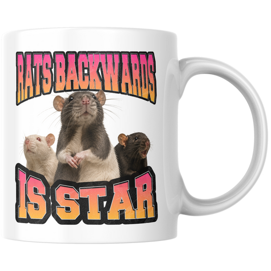 Rats Backwards Is Star Kaffee Tasse