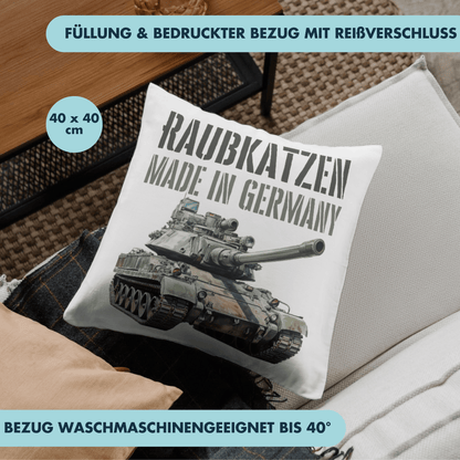 Raubkatzen Made In Germany Panzer Militär Deko Kissen