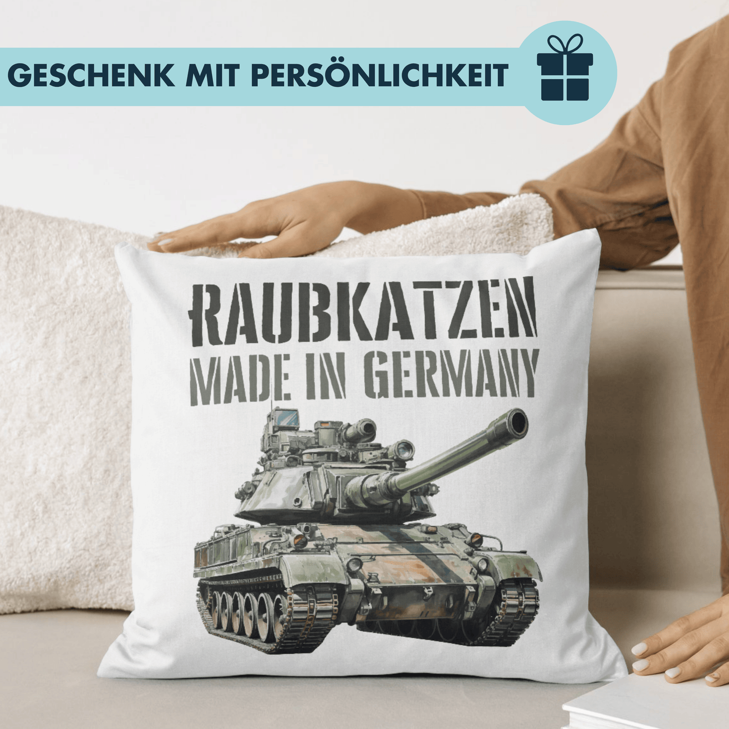 Raubkatzen Made In Germany Panzer Militär Deko Kissen