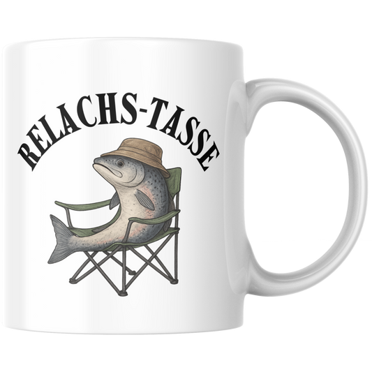 Relachs Relax Angler Wortspiel Kaffee Tasse