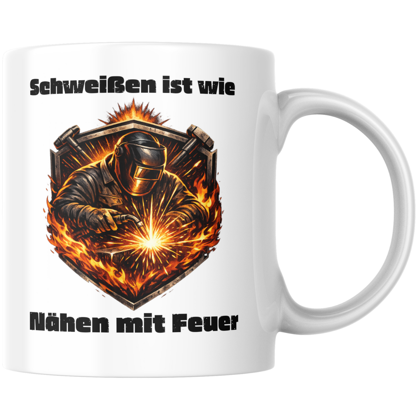 Schweißen Ist Wie Nähen Mit Feuer Schweißer Kaffee Tasse