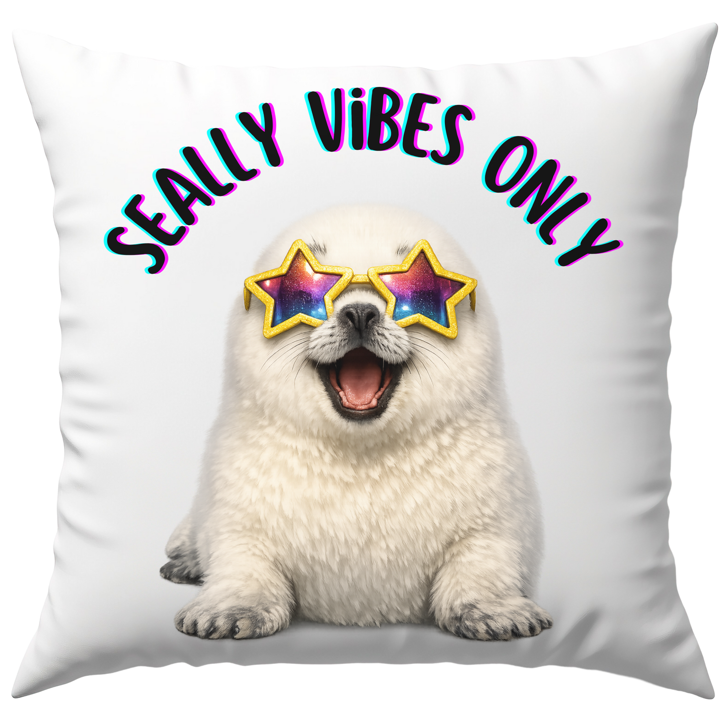 Seally Vibes Only Robbe Deko Kissen