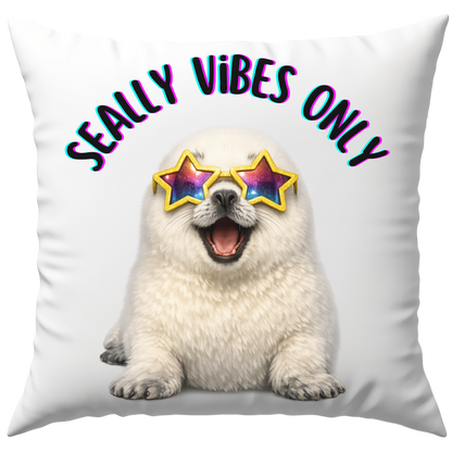 Seally Vibes Only Robbe Deko Kissen