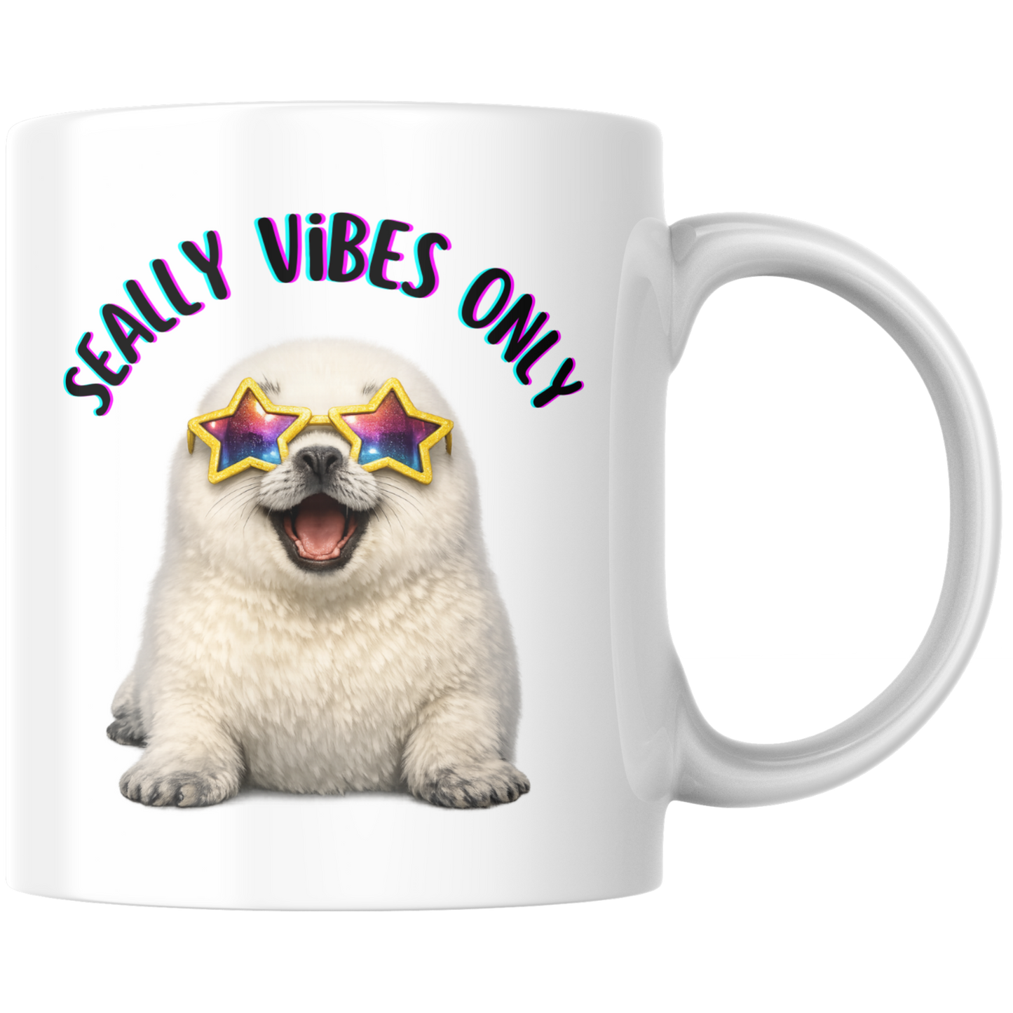 Seally Vibes Only Robbe Kaffee Tasse