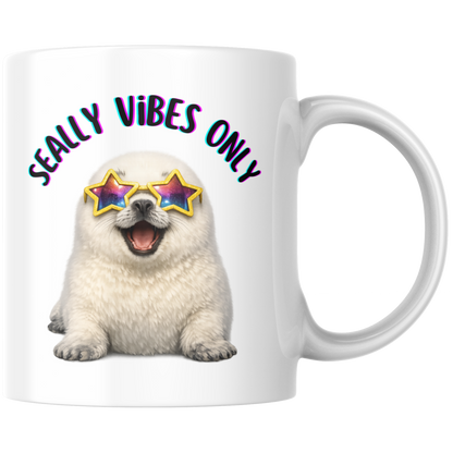 Seally Vibes Only Robbe Kaffee Tasse