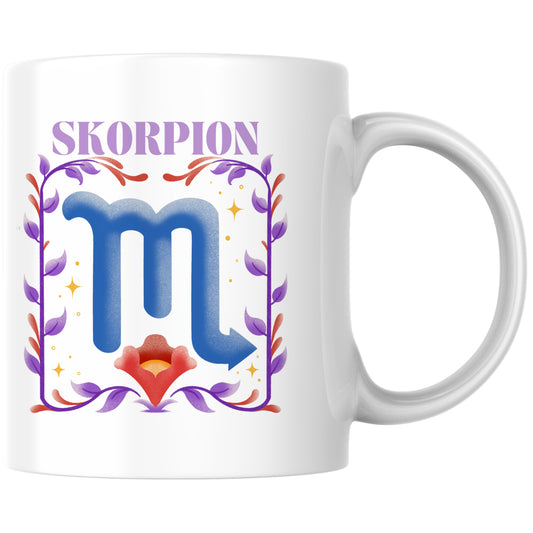 Skorpion Scorpio Sternzeichen Kaffee Tasse